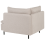 Beliani Corner Seat EGERIS Fabric Beige 5