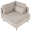 Beliani Corner Seat EGERIS Fabric Beige 6