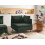 Beliani Corner Seat EGERIS Corduroy Dark Green 3