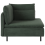 Beliani Corner Seat EGERIS Corduroy Dark Green 6