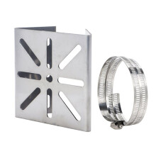 1Set Univsesial Adapter Plate Long Hoop with Stainless Steel Camera Mount Panel for Outdoor Pole Monitoring Bracket
