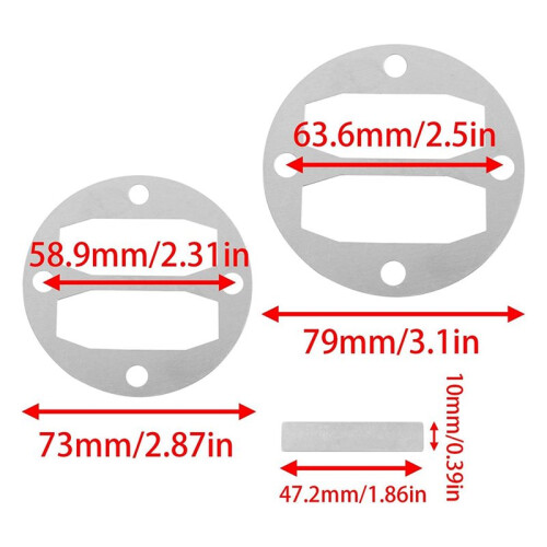 4X Kit de Juntas para Compressor de Ar Peças para Compressores Pneumáticos Centrais para Compressores de Ar 68740 69667 67501 (3,11 Polegadas) 2