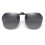 Polarisierte Clip-on-Sonnenbrille mit Etui Grey 2