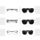 Polarisierte Clip-on-Sonnenbrille mit Etui Grey 4