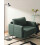 Beliani Armchair BREDA Fabric Dark Green 2