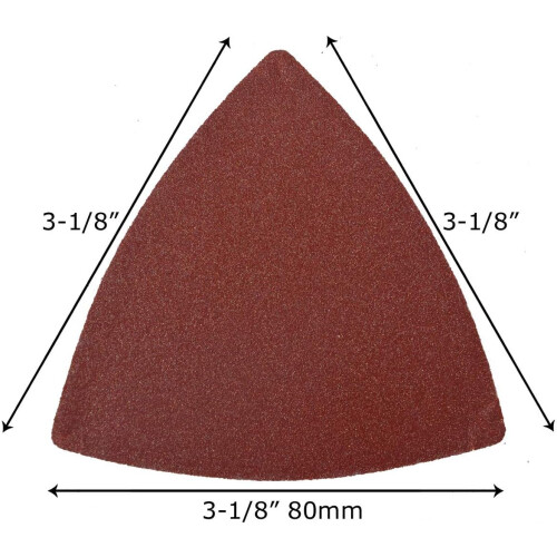 Lixa triangular de grão 120, 80 mm, 60 peças 2