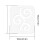 Acrylic quilting template set for free-motion quilting 5