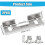Replacement Piece Type 115 for Strike Plates,Adjustable Strike Plates, for -Sliding Cover,32mm Hole Spacing 7