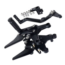 Raised Pedal Competition Modified Pedal Adjustable Motorcycle Components for Zhang Xue ZX500RR Black