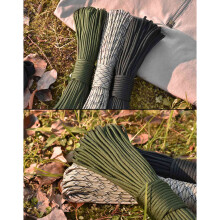 550 Lbs Durchmesser 4 Mm 9-Adriges Geflochtenes Nylon-Regenschirmseil für Dschungel-Outdoor-Camping-WäScheleine (Schwarz)
