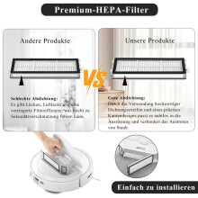 8 HEPA-Filter für Qrevo S/Qrevo Curve/Qrevo Pro/Qrevo /Qrevo MaxV/Qrevo (Ersatzfilter)