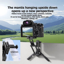 ULANZI Magnetic Phone Tripod CO81 Portable Phone Holder Tripod for 1/4'' Screw Foldable Hook for