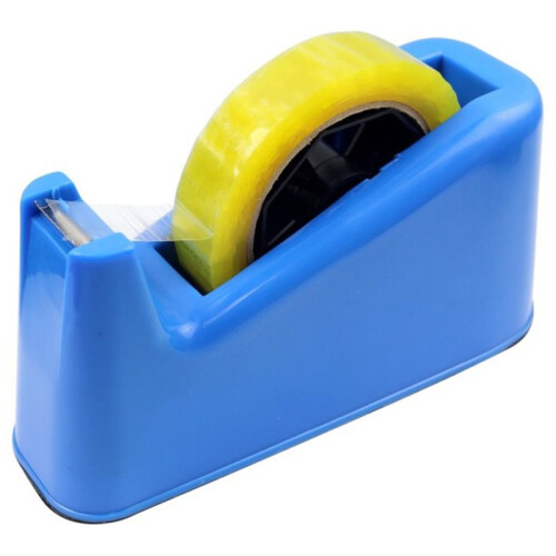 Professional Desktop Tape Dispenser - Weighted Base, Non-Slip Mat, Random Color 2