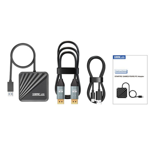 STARTRC Computer Adapter for PS VR2 PC Adapter, Windows PC Converter Compatible with Steam VR Game Adapter Accessories A