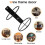 Wall Mounted Wine Bottle Holder, Metal Single Rack for Stylish Bar Display 2