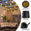 12PCS E27 Waterproof Lamp Holder Socket, Black Pigtail Rainproof Light Socket,250V 660W for Outdoor, DIY Lighting 2