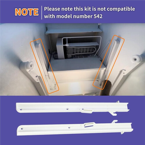 1 Pair Replacement Kit for Subzero Ice Bucket Slides - Left 7014649, Right 7014661 2