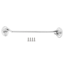 Stainless Steel Cabin Hook And Eye Lock Shed Gate Door Catch Silent Holder Size:8inch