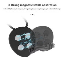Magnetische Nekbevestiging met Anti-Verlies Veiligheidsriem en Snelkoppelingsadapter voor  Action 6