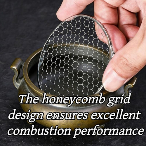 7 Pack Charcoal Incense Burner Replacement Screens Small Plated Iron Mesh Grille Hanging Incense Burner Accessory 1
