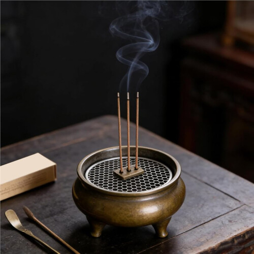 7 Pack Charcoal Incense Burner Replacement Screens Small Plated Iron Mesh Grille Hanging Incense Burner Accessory
