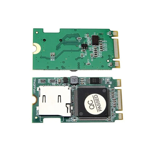 2X for M.2 Micro- Card Reader Micro- SDHC SDXC TF to M2 B Key T-Flash Adapter for PC M.2 NGFF SSD Support 512GB 2