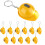 24Pcs Construction Partys  Flashlight Keychain Miniature Construction Helmet Flashlight Small Safety Hat Keychain 2