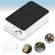 Solar Oxygen Pump with Pipe Air Bubble Stones Fishing Oxygen Pump Aerator Oxygen Aerator for Garden Fish Tank Pool
