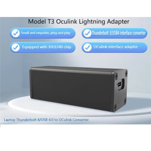 T3 Oculink for  USB4 Adapter Notebook External Fraphics Card Expansion Dock Oculink Interface JHL6340 Chip 1