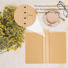 Wood Book Binding Cradle with an Awl,Book Binding Kits Used for Bookbinding Hole Punching Easy to Store