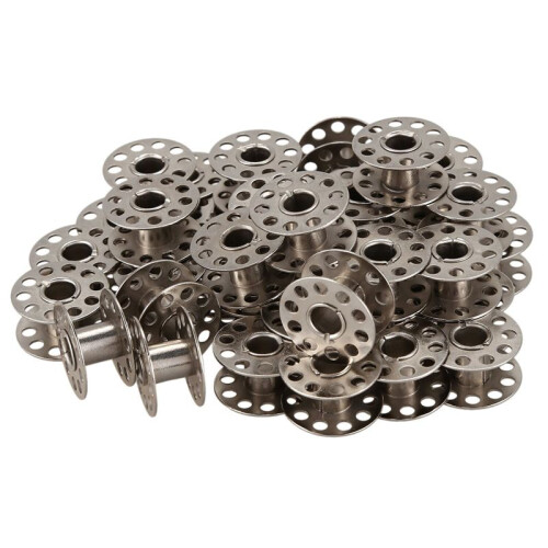 New 120pcs Sewing Machine Bobbins Stainless for Household Singer 15 Class 2