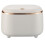 2X Press-Type Desktop Small Trash Can with Lid,Small Storage Bucket Tiny Desktop Waste Garbage Bin,White 2