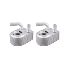 2X New Aluminum Engine Oil Cooler 7S7G6B856CA Fit for