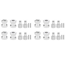 2 ensemble Coupleur D'Extension de Moyeu Hexagonal de Roue de 12mm en Métal de Voiture Télécommande pour AXIAL SCX10 D90