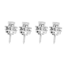 4 Pezzi Antiscivolo Chitarra Tracolla Chitarra Cinture Fibbia Pulsante Filo per Chitarra Acustica Basso Elettrico Parti Della Cinghia