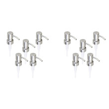 10Pcs Stainless Steel Soap Pump Replacement 28 Teeth Metal Bottle Nozzles Lotion Dispenser