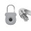 Keyless Fingerprint Biometrics Padlock Electric Lock 20 Users Plastic Material Fingerprint Lock with USB Charging 2