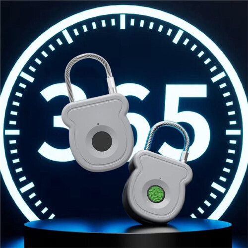 Keyless Fingerprint Biometrics Padlock Electric Lock 20 Users Plastic Material Fingerprint Lock with USB Charging 2