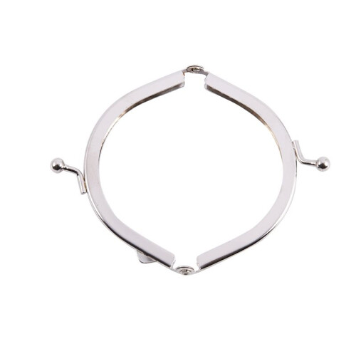 25 Metal Frames Snap Clasp Arch Pattern Coin Style Purse Silver 1