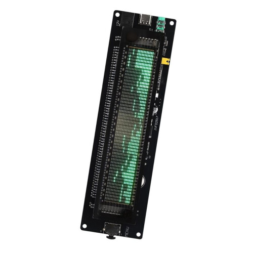 Audio Analyzer Board with VFD Display, Resolution Music Clock Display with 3.5mm AUX/MIC Input-JVFD2517 (Narrow) 1