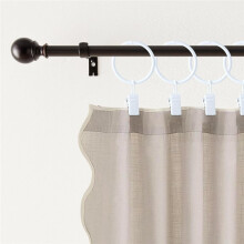 20 Unidades de Prendedores de Cortina de Metal, Argolas Brancas de 3 cm para Cortinas Internas, Prendedores de Argola para Pendurar Cortinas