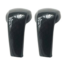 2X Sport Style Carbon Fiber Print Gear Shift Knob Cover Trim for  2 3 6 CX-3 CX-5