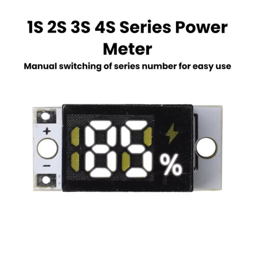 Battery Level Indicator Module 1S 2S 3S 4S Series Battery Meter Lithium Battery Display Module with Button 1