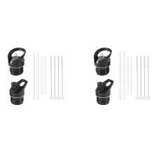2X Coperchio per Borraccia Sport Bottiglia D'Acqua, 12 Oz, 18 Oz, 21 Oz, 24 Oz Tappo di Paglia Un Prova di Perdite, Cappuccio di Vibrazione, 8