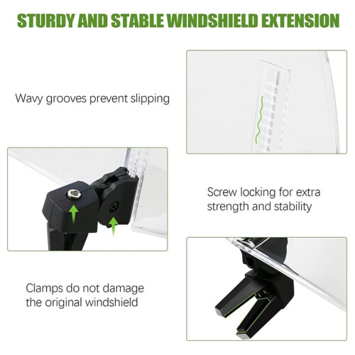 Universal Motorcycle Windshield Extension Motorcycle Wind Deflector Most Motorcycle Scooter Dirt Bikes