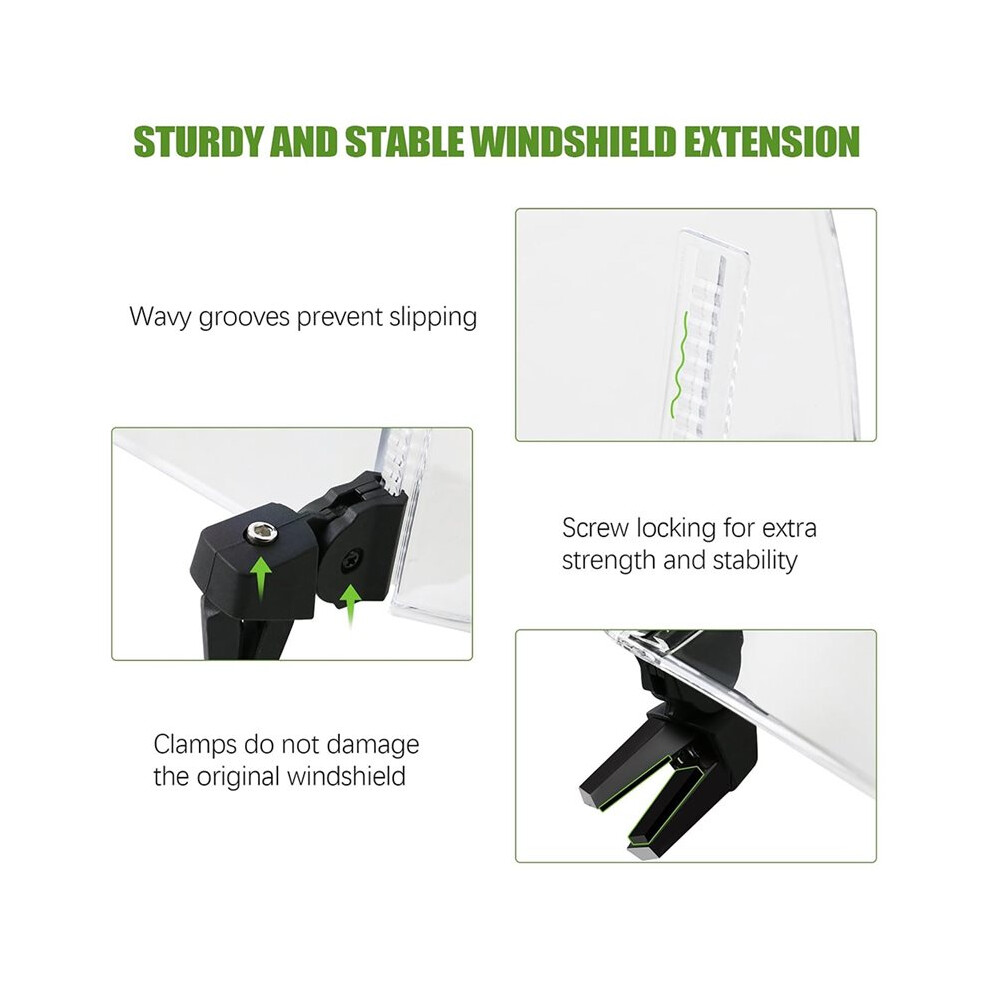 Universal Motorcycle Windshield Extension Motorcycle Wind Deflector Most Motorcycle Scooter Dirt Bikes 6034124920870