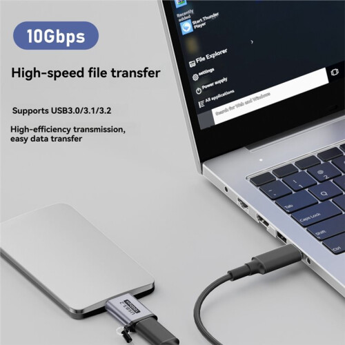 2PCS Micro B Male to Type C Female Adapter Type-C USB3.0 Micro B Adapter for External Hard Drive Disk HDD Cable Adapter 1
