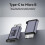 2PCS Micro B Male to Type C Female Adapter Type-C USB3.0 Micro B Adapter for External Hard Drive Disk HDD Cable Adapter 3