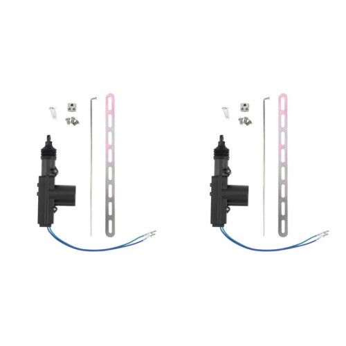 4x 2 Wire Universal Electric Remote Central Door Lock Actuator Auto Heavy-Duty 12V Power Locking System Single Type Kit 1