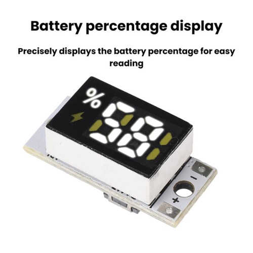 Battery Level Indicator Module 1S 2S 3S 4S Series Battery Meter Lithium Battery Display Module No Button 1